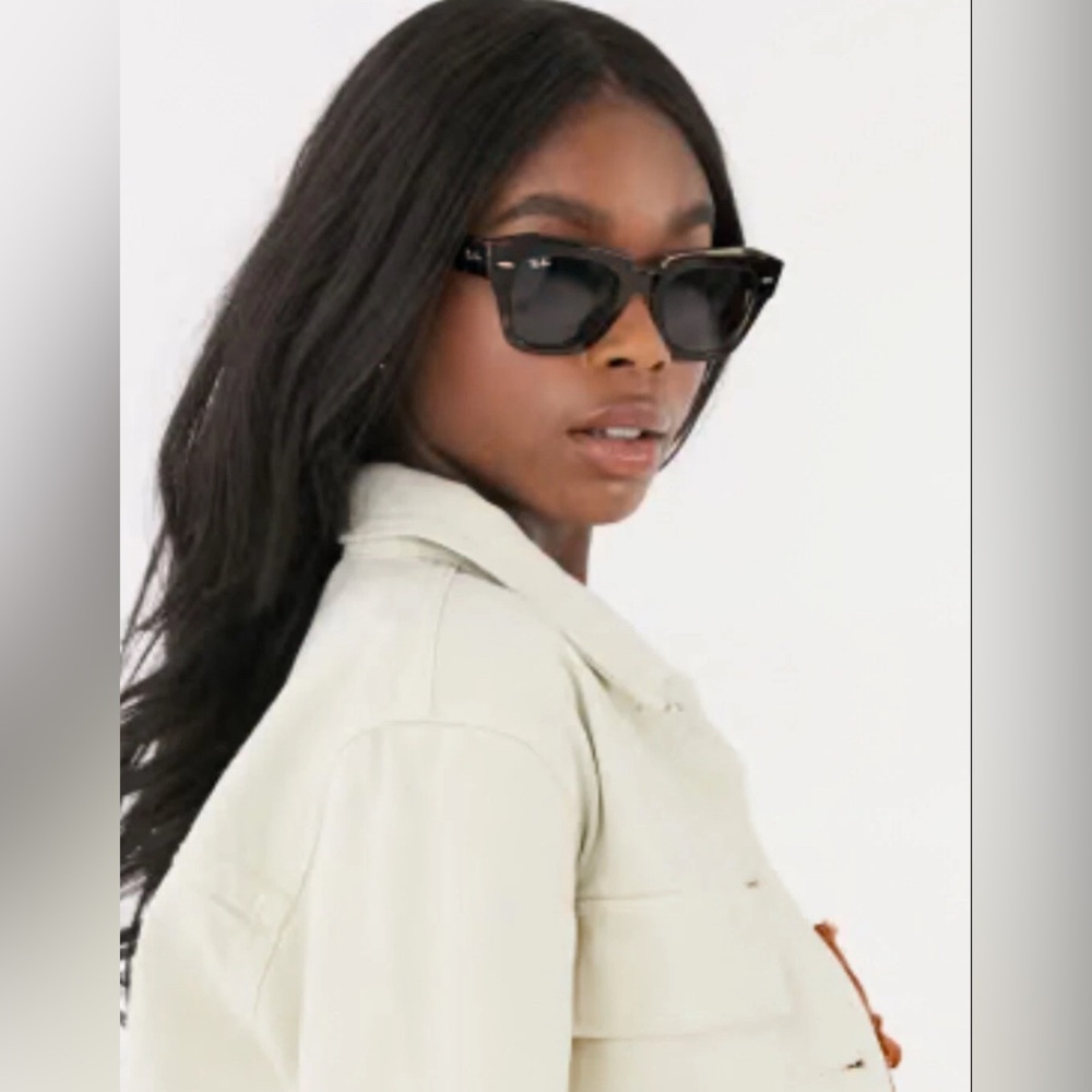 Ray-Ban Womens Ray-Ban Sunglasses State Street RB2186 901/31 49-145 - Picture 5 of 14
